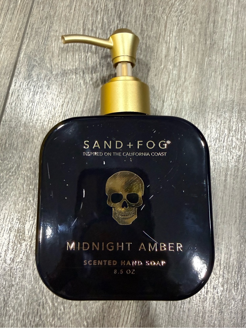 Sand + Fog Midnight Amber Gold & Black Hand Soap